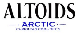 Altoids logo, wordmark version, on a transparent background