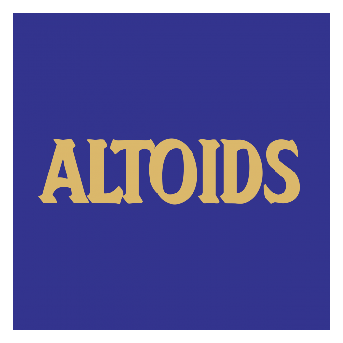 Altoids logo on a transparent background