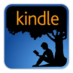 Amazon Kindle logo, icon version, on a transparent background