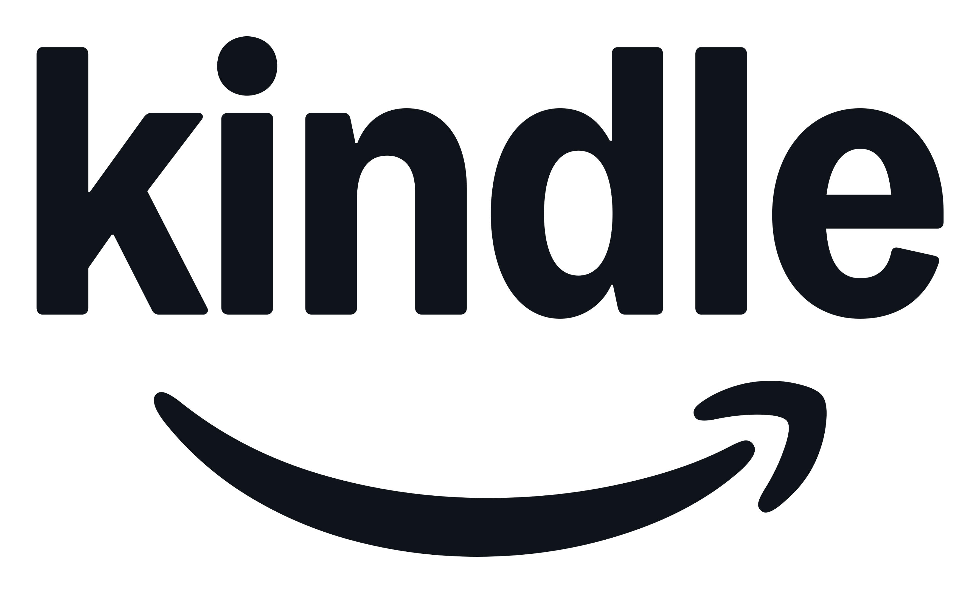 Amazon Kindle logo on a transparent background