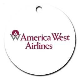 America West Airlines logo, white icon version, on a transparent background