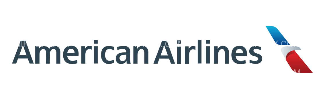 American Airlines logo on a transparent background