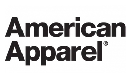 American Apparel logo, black version, on a transparent background