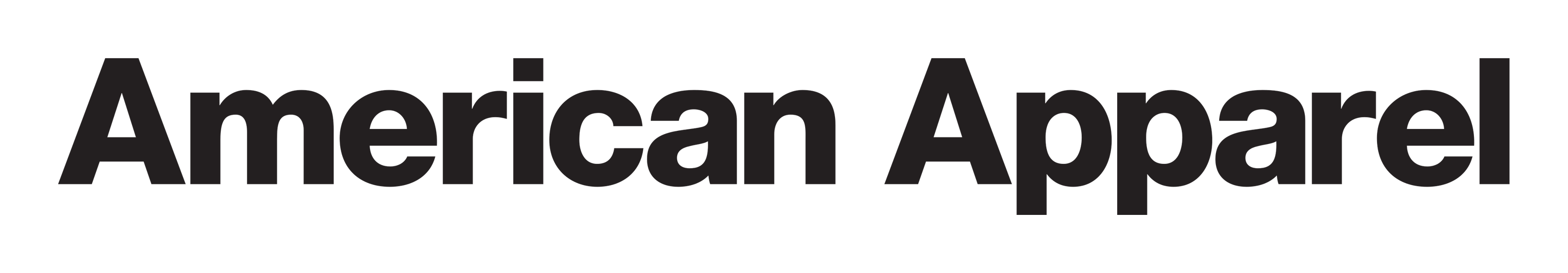 American Apparel logo on a transparent background