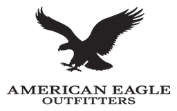 American Eagle Outfitters logo, black version, on a transparent background