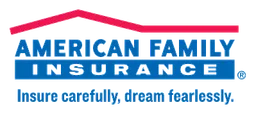 American Family Insurance logo, horizontal version, on a transparent background