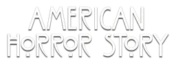 American Horror Story logo, white wordmark version, on a transparent background