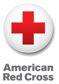 American Red Cross logo, horizontal version, on a transparent background