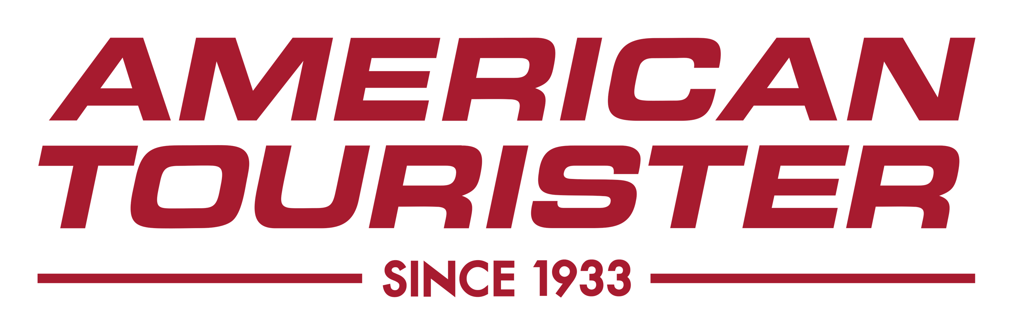 American Tourister logo on a transparent background