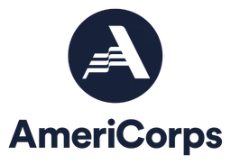 Americorps logo, black version, on a transparent background
