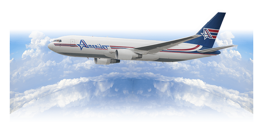 Amerijet International logo on a transparent background