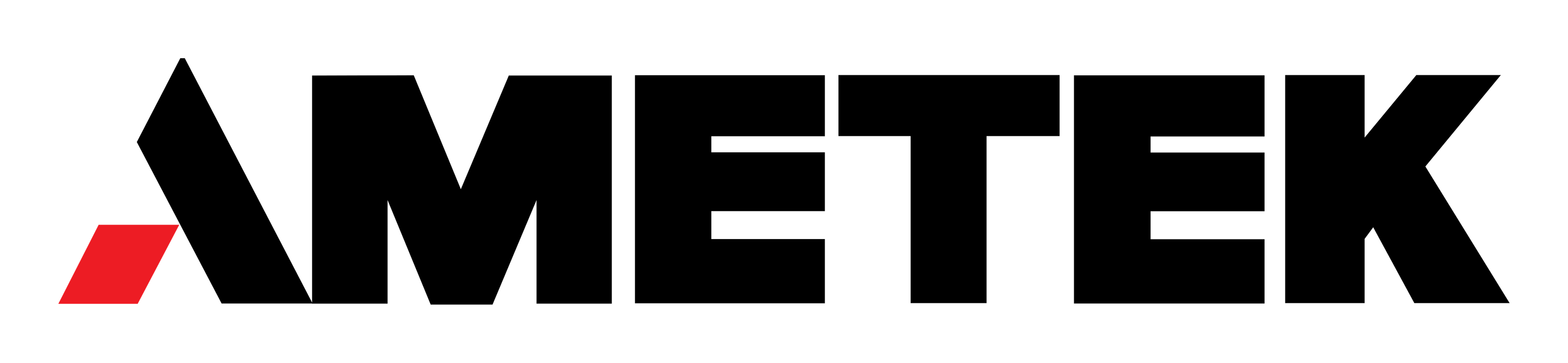 Ametek logo on a transparent background