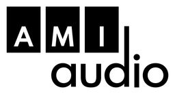 Ami TV logo, black version, on a transparent background