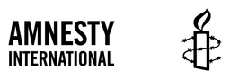Logo da Amnesty, versão logotipo preto, em fundo transparente