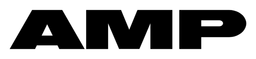 Amp logo, black wordmark version, on a transparent background