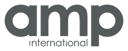 Amp logo, monochrome wordmark version, on a transparent background
