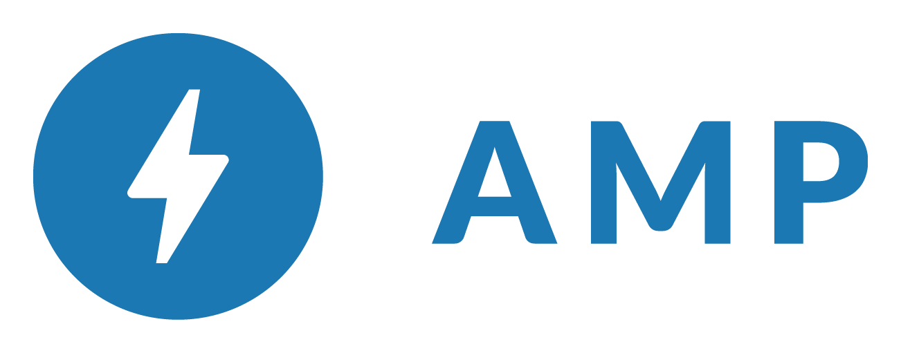 Amp logo on a transparent background