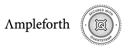 Ampleforth logo, black wordmark version, on a transparent background