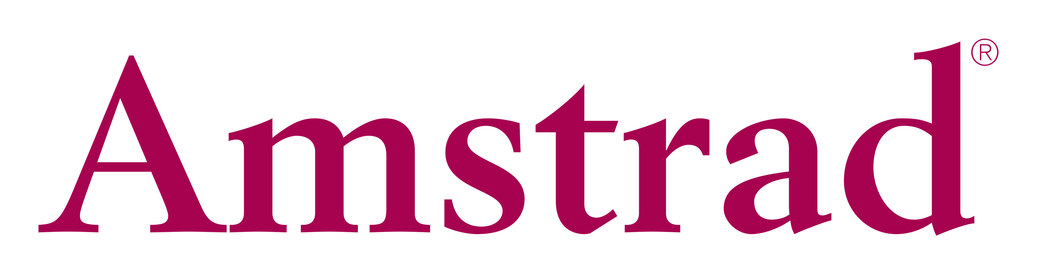 Amstrad logo on a transparent background