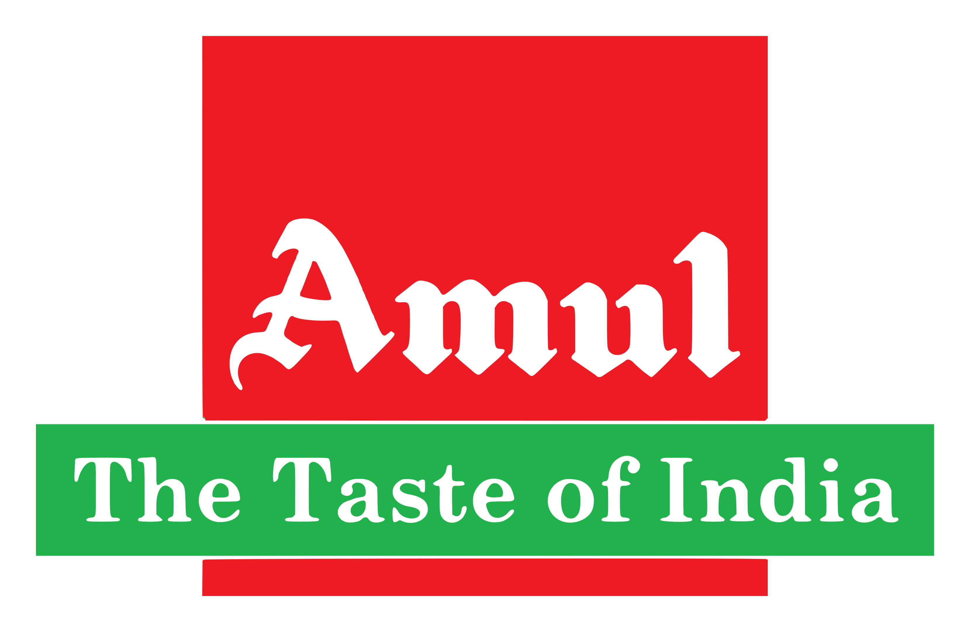 Amul logo on a transparent background