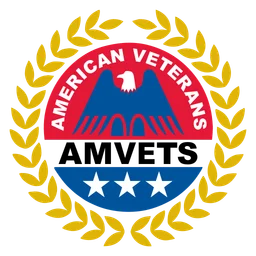 Amvets logo, icon version, on a transparent background