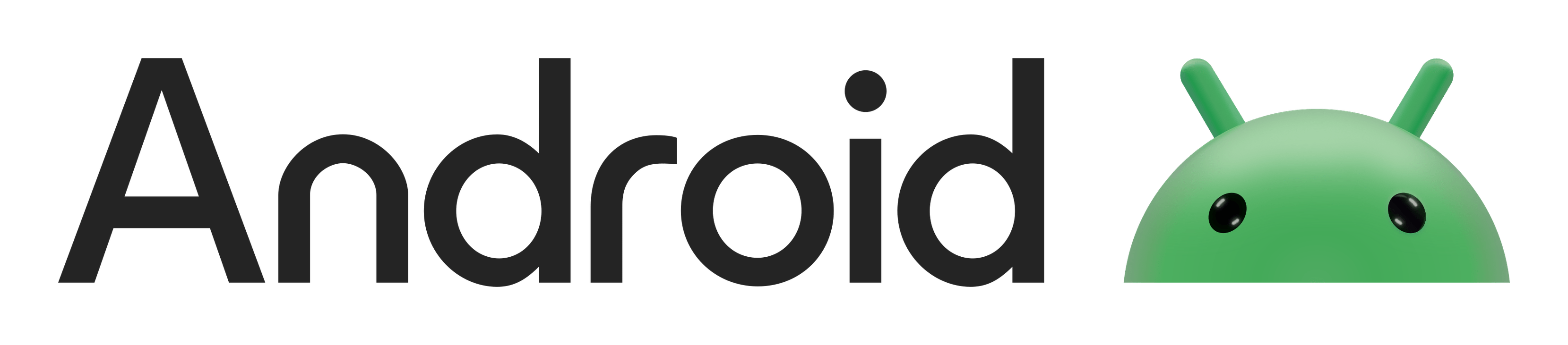 Android logo on a transparent background