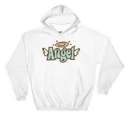 Angel Soft logo, white icon version, on a transparent background