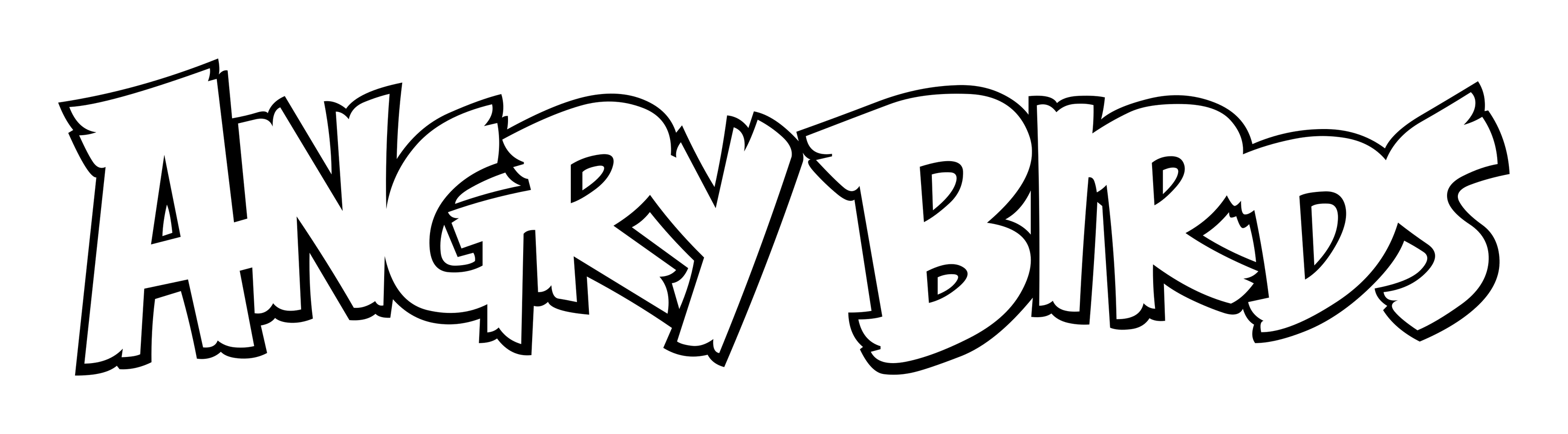 Logo Angry Birds sur fond transparent