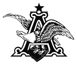 Anheuser Busch logo, black icon version, on a transparent background