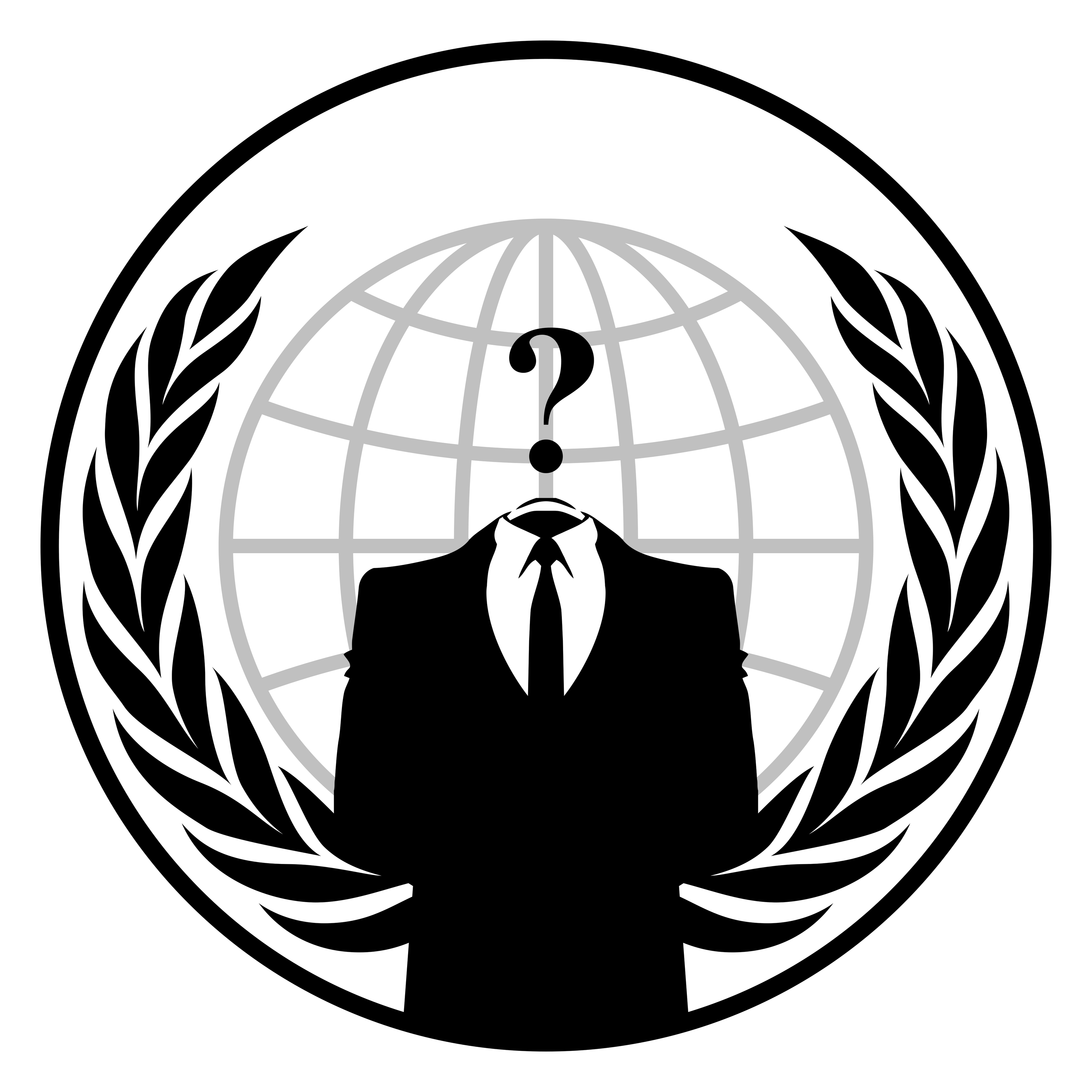 Anonymous logo on a transparent background