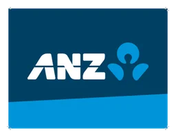 Anz logo, horizontal version, on a transparent background