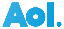 Aol logo, horizontal version, on a transparent background