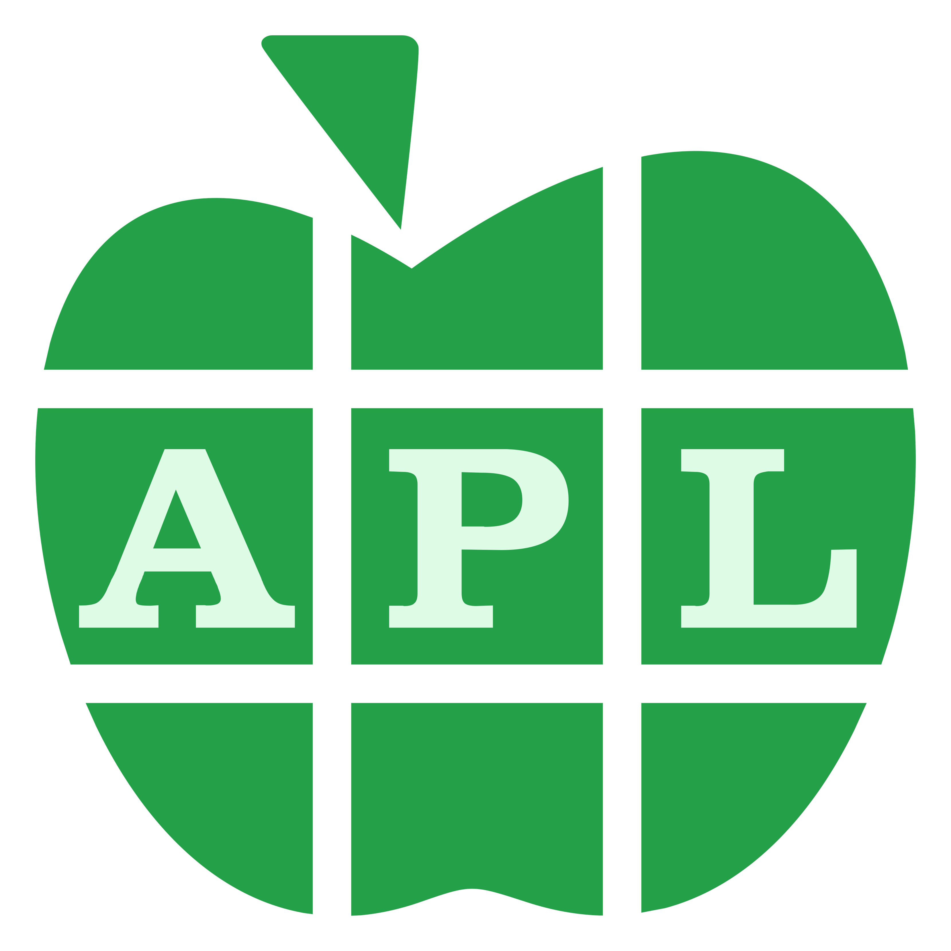 Apl logo on a transparent background