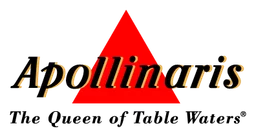 Apollinaris logo, horizontal version, on a transparent background