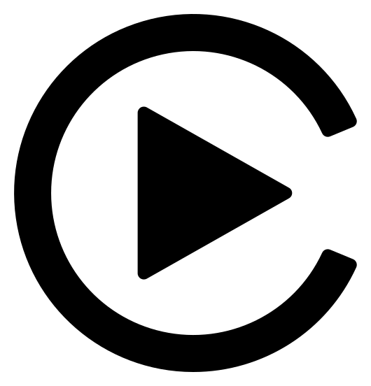 Apple Carplay logo, black icon version, on a transparent background