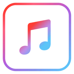 Apple Music logo, icon version, on a transparent background