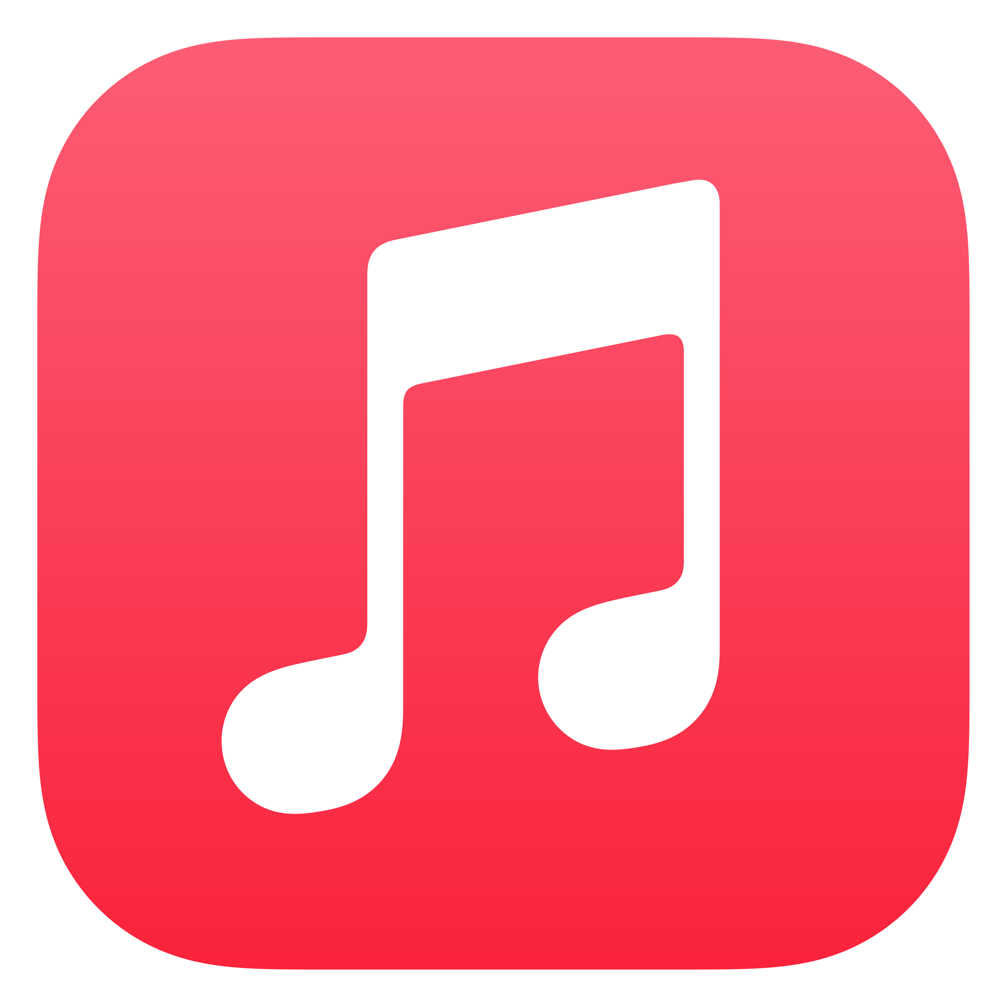 Apple Music logo on a transparent background
