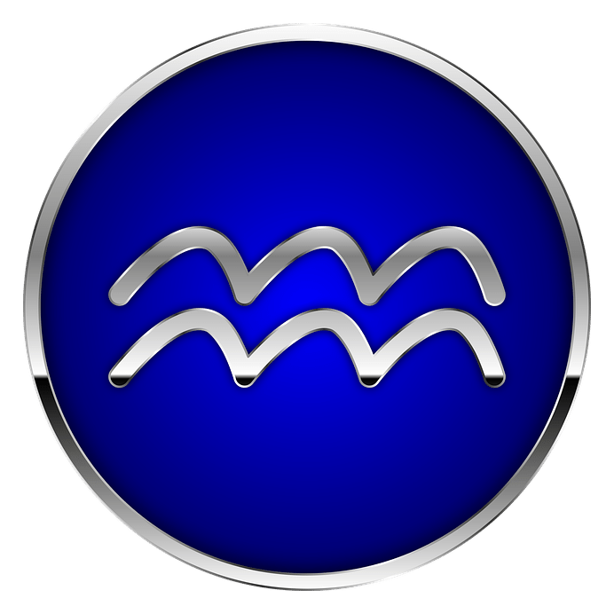 Aquarius logo on a transparent background