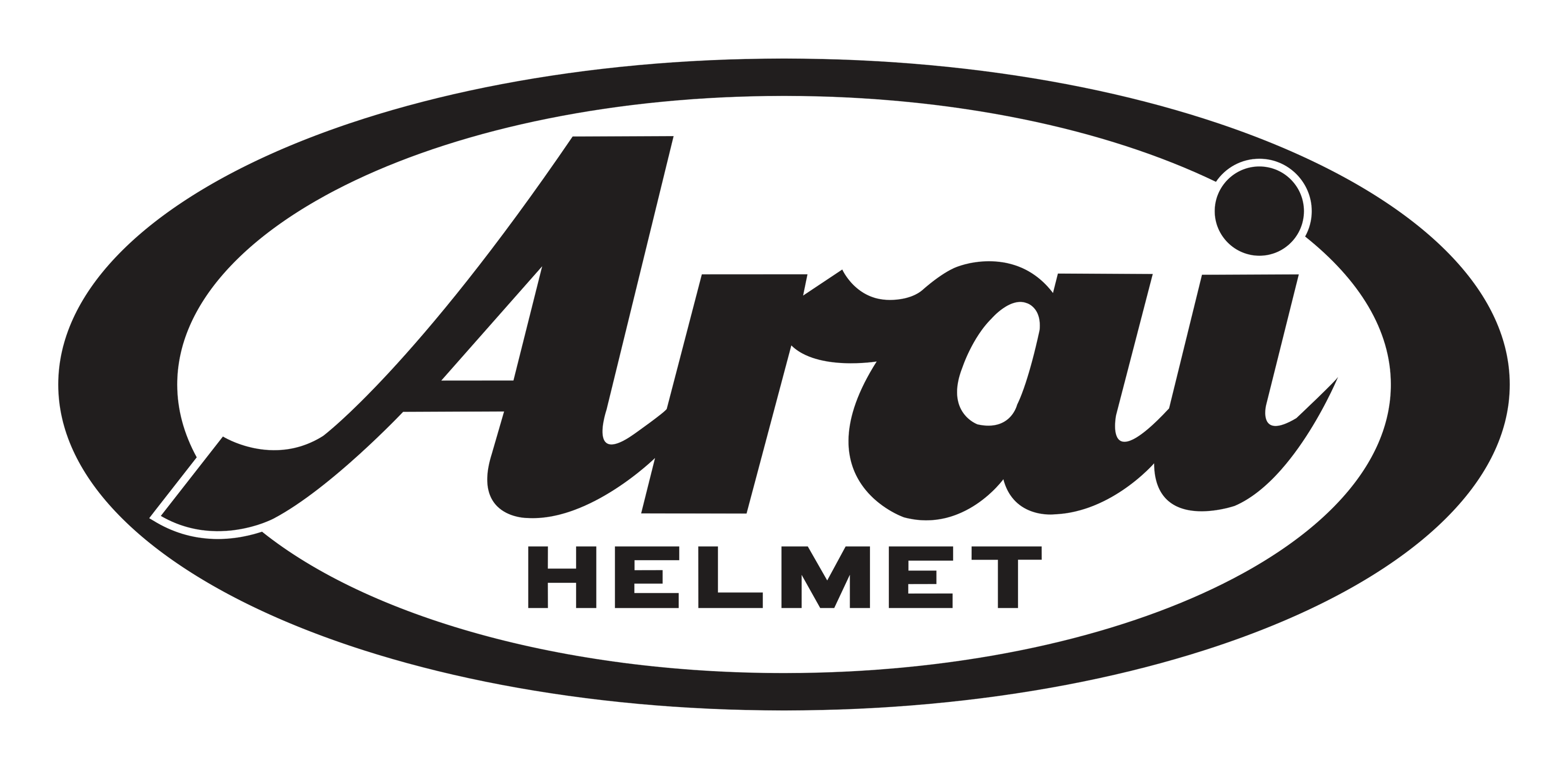 Arai Helmet logo on a transparent background