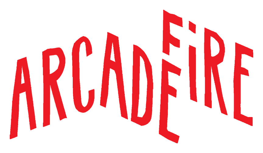 Arcade Fire logo on a transparent background