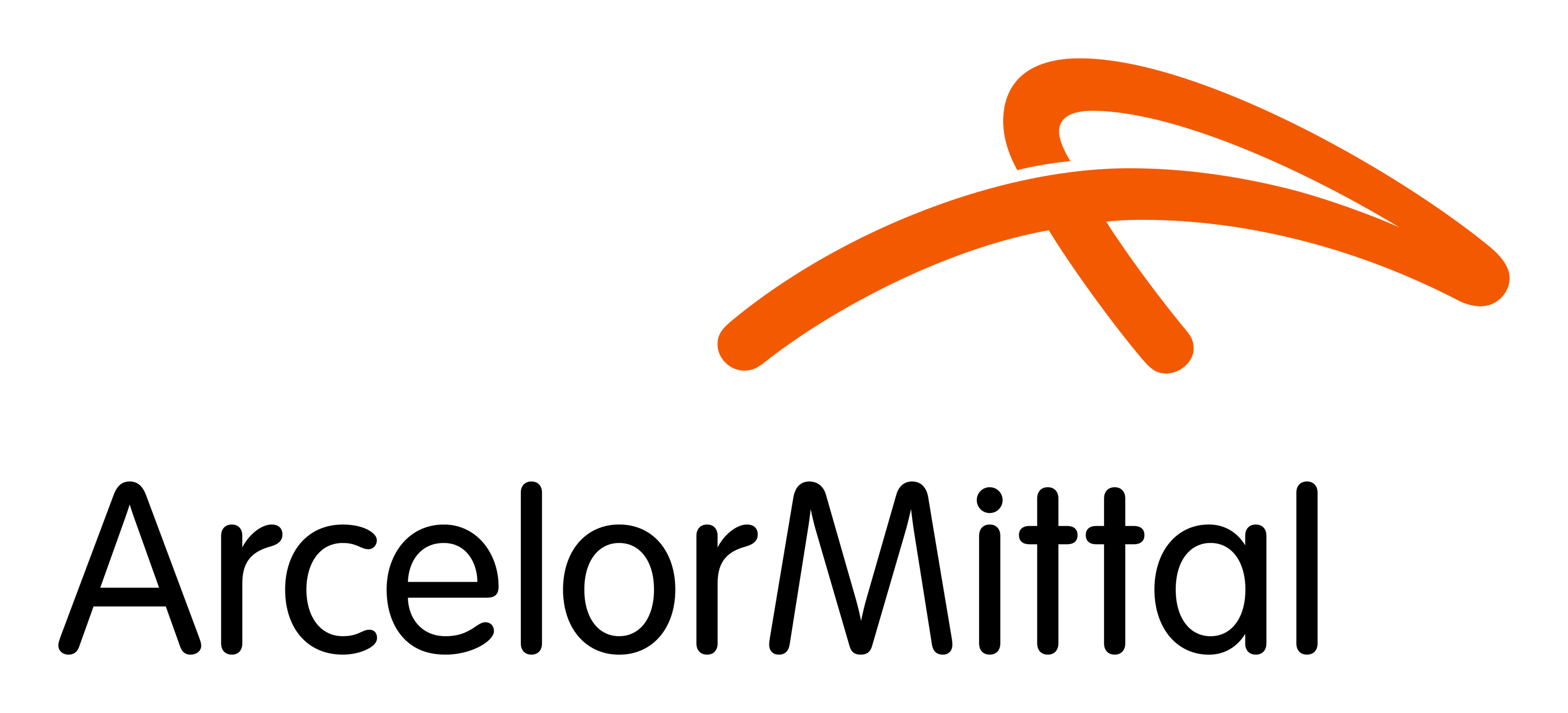 Arcelormittal logo on a transparent background