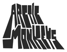 Arctic Monkeys logo, black version, on a transparent background