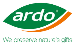 Ardo logo, horizontal version, on a transparent background