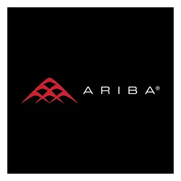 Ariba logo, black icon version, on a transparent background