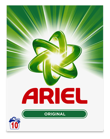 Ariel logo, horizontal version, on a transparent background
