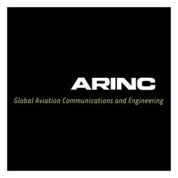 Arinc logo, black icon version, on a transparent background