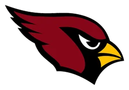 Arizona Cardinals logo, horizontal version, on a transparent background