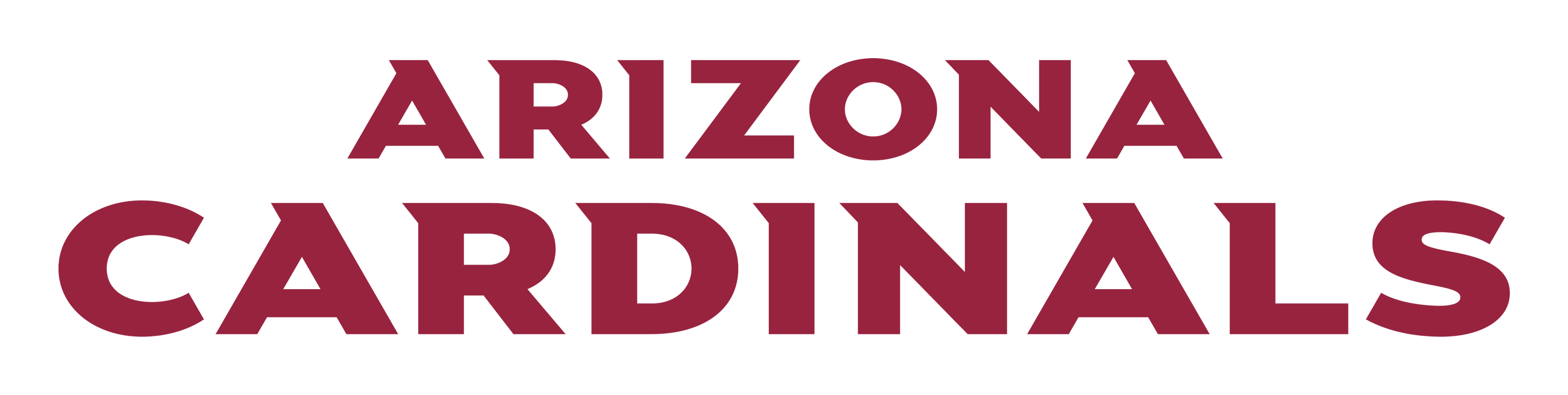 Arizona Cardinals logo on a transparent background