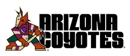 Arizona Coyotes logo, wordmark version, on a transparent background