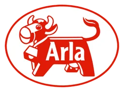 Arla logo, horizontal version, on a transparent background